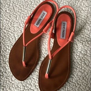 Women’s Steve Madden Coral Sandals w Gold Trim